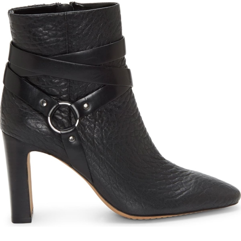 Vince Camputo Black Leather Booties